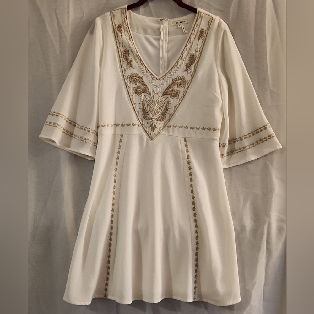 Soiéblu dress with angel wing sleeves